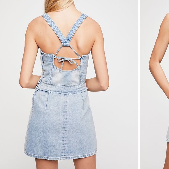 Free People Blank NYC NetGlow Denim Dress - Picture 2 of 4